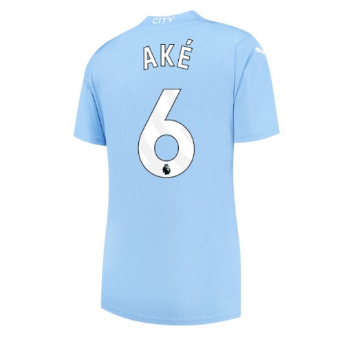 Manchester City Nathan Ake #6 Domaci Dres za Ženska 2023-24 Kratak Rukav